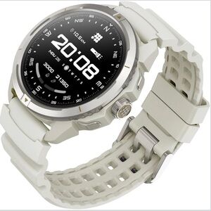 Cubitt Terra Rugged Smartwatch with Dual Band GPS, Vita AI Coach, Off White